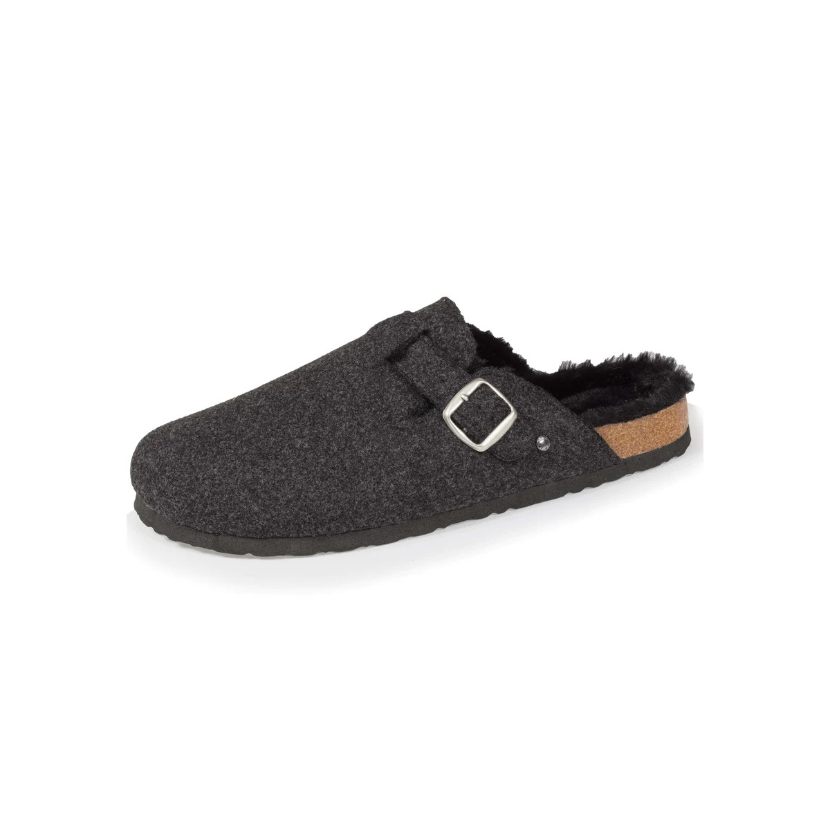 Chaussons En Cuir Grainé Homme Damart - Mocassins D'intérieur Confortables, Semelle Intérieure Amovible - Taille 39 à 46